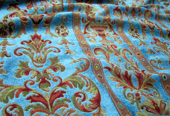 Ткань для штор в восточном стиле Шеннил